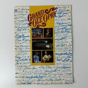 Vtg 1986 Grand Ole Opry Souvenir Program August 1-3 Nashville TN Minnie Pearl